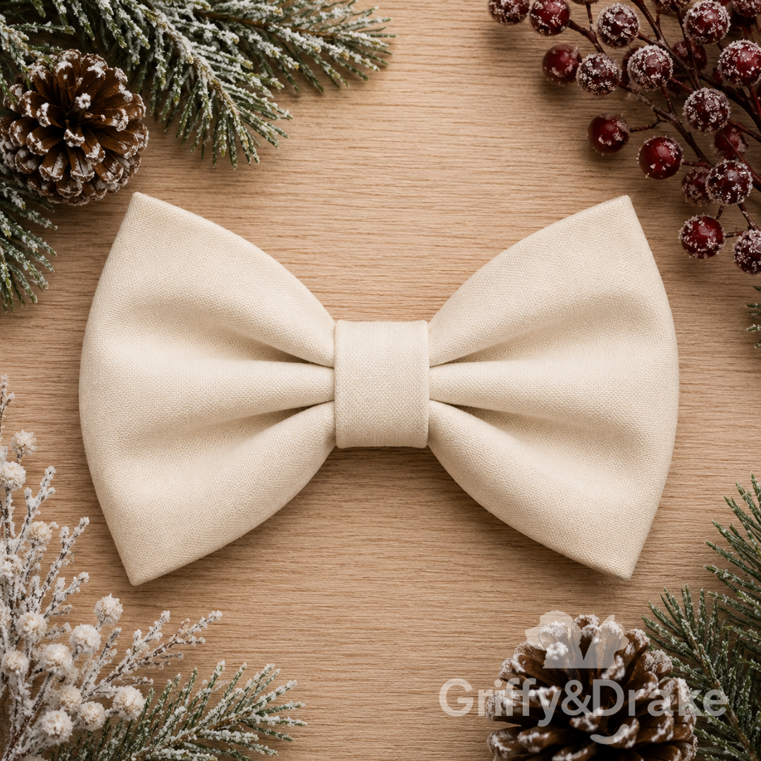 Simple Seasons Bow Tie - Winter - CREAM