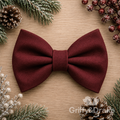 Simple Seasons Bow Tie - Winter - MERLOT