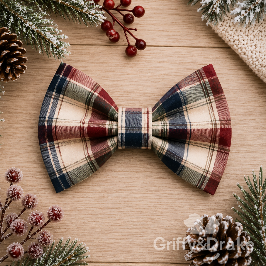 Simple Seasons Bow Tie - Winter - PLAID