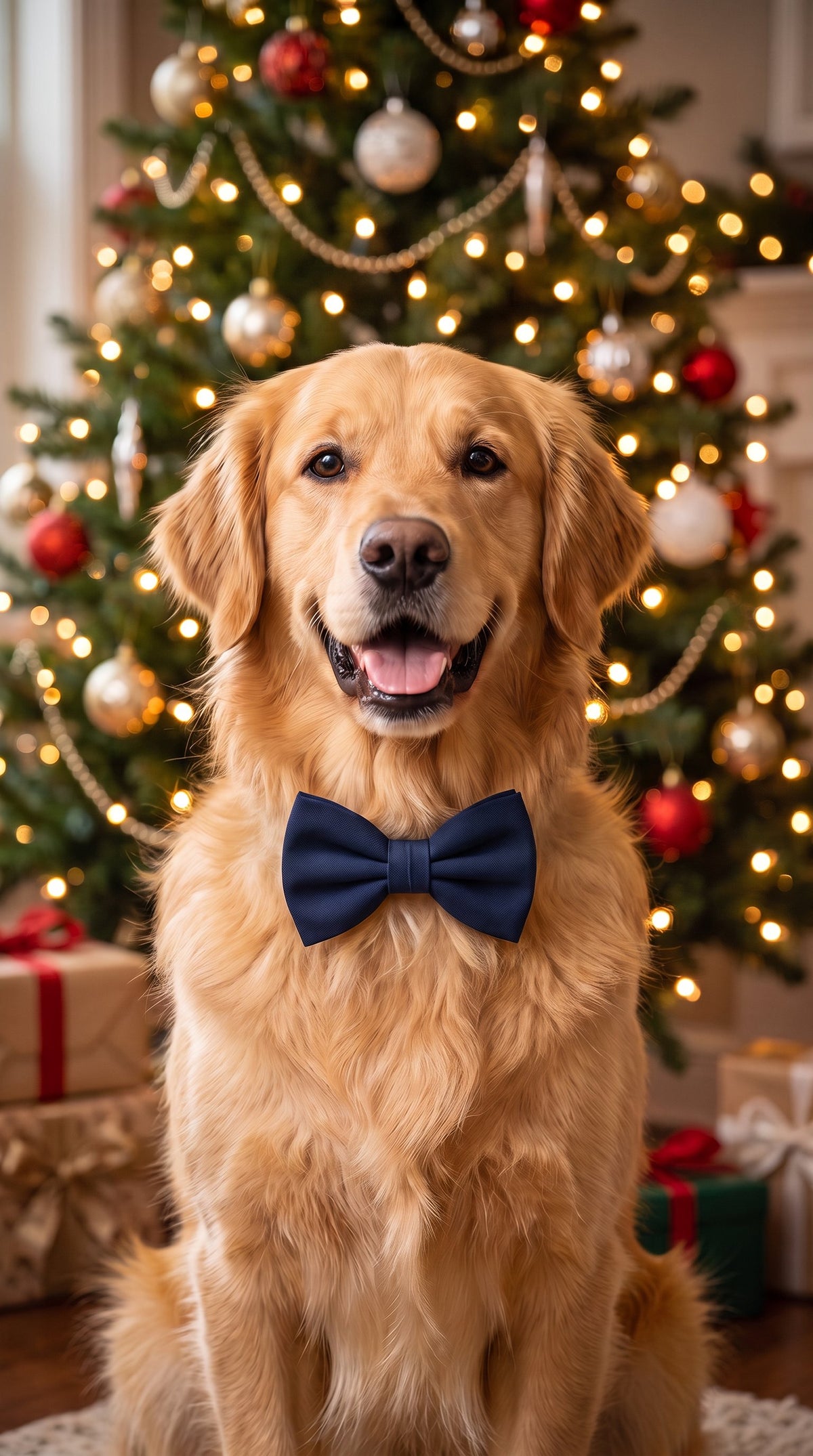 Simple Seasons Bow Tie - Winter - NAVY