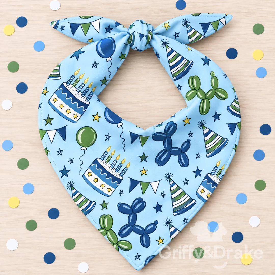 Pawty Time Bandana - BLUE