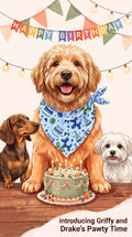 Pawty Time Bandana - BLUE